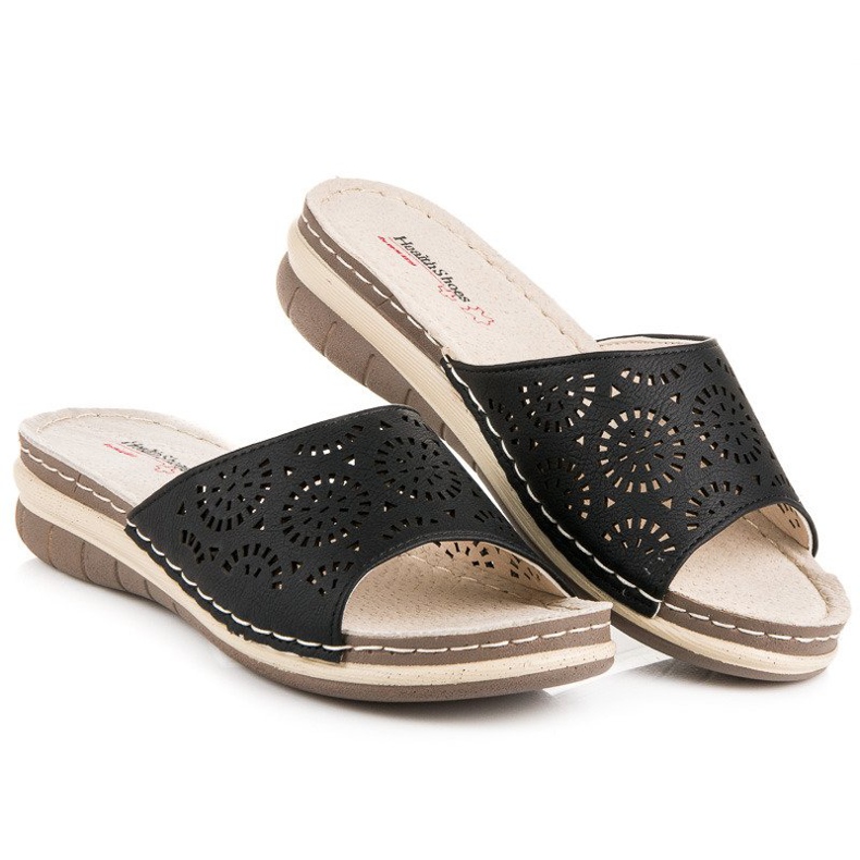 Hasby Babuchas mujer caladas negro 2 Hasby Babuchas mujer caladas negro 2