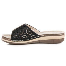 Hasby Babuchas mujer caladas negro 6