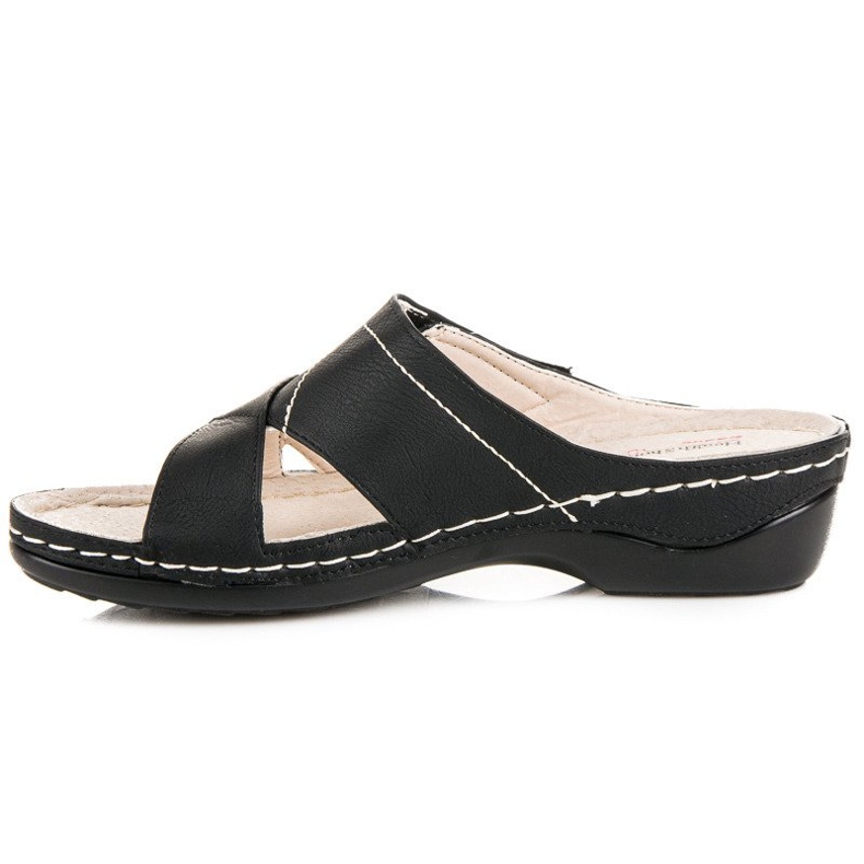 Hasby Cómodas zapatillas de verano negro 1