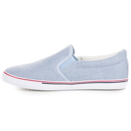 Hasby Pantuflas de tela azul 6