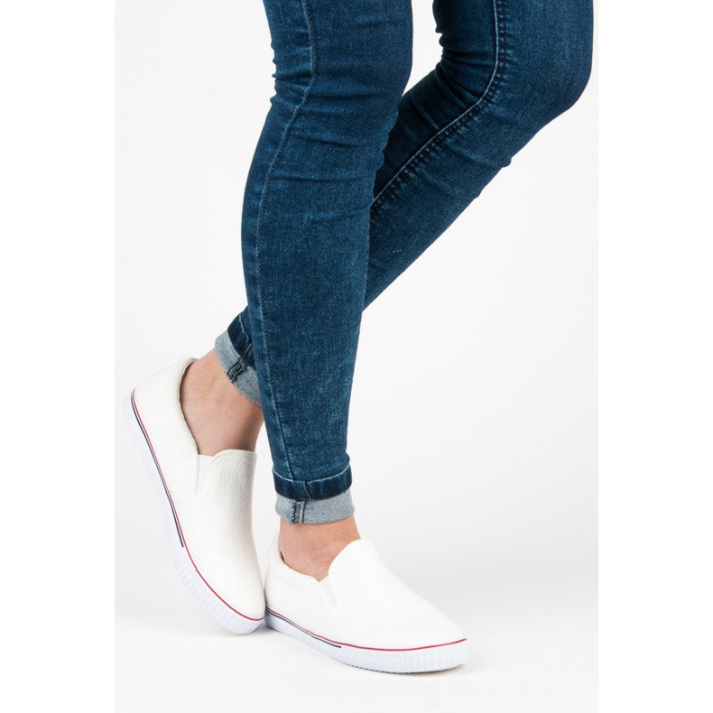 Hasby Pantuflas de tela blanco 1 Hasby Pantuflas de tela blanco 1