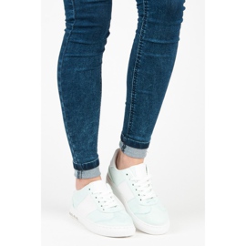 Sport Zapatillas de gamuza blanco verde 6