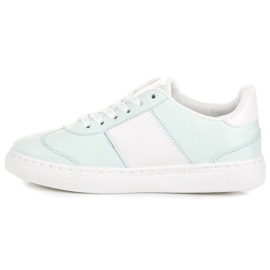Sport Zapatillas de gamuza blanco verde 5