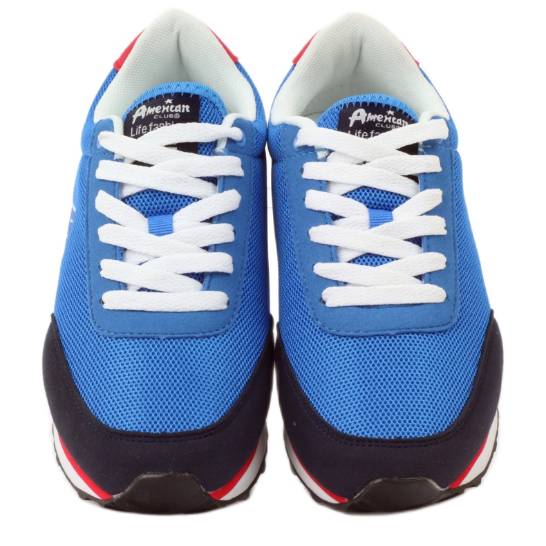American Club Deportivas americanas con cordones para mujer azul 4