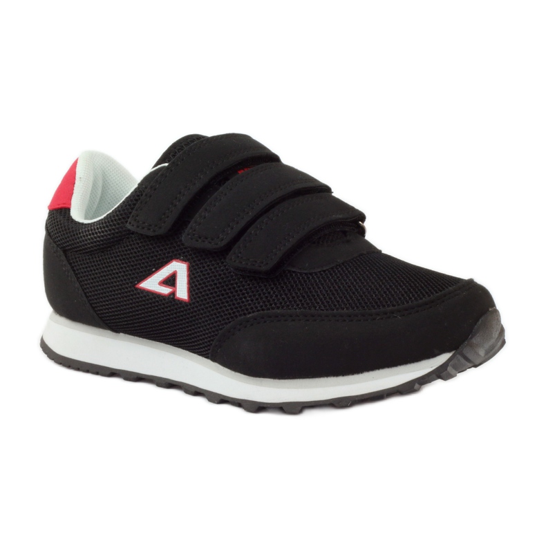 American Club Deportivas americanas deportivas negras con velcro rojo negro 1