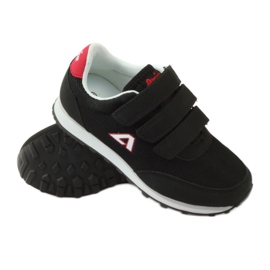 American Club Deportivas americanas deportivas negras con velcro rojo negro 3