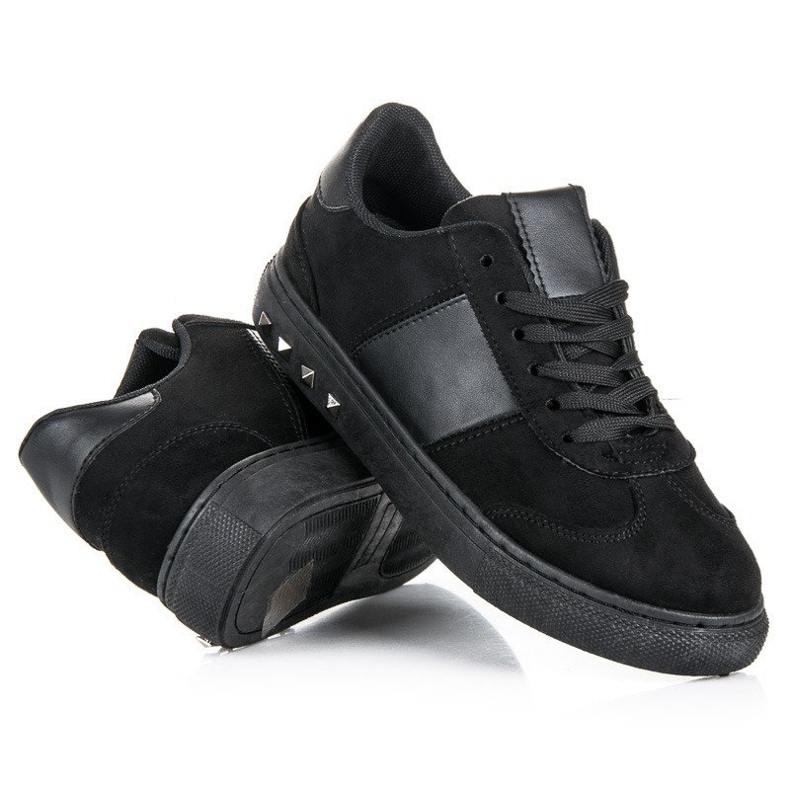 Sport Zapatillas de gamuza negro 2
