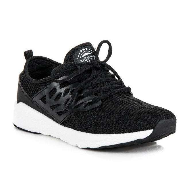 Ax Boxing Zapatos de material sin cordones negro 1