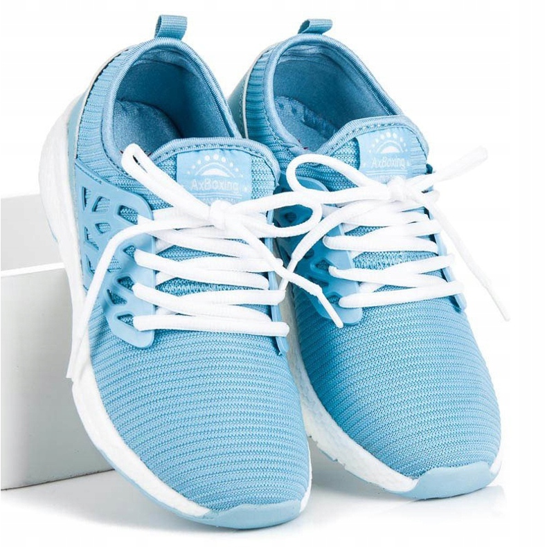 Ax Boxing Zapatos de material sin cordones azul 1 Ax Boxing Zapatos de material sin cordones azul 1