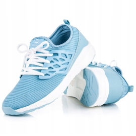 Ax Boxing Zapatos de material sin cordones azul 2 Ax Boxing Zapatos de material sin cordones azul 2