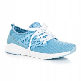 Ax Boxing Zapatos de material sin cordones azul 3