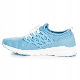 Ax Boxing Zapatos de material sin cordones azul 4