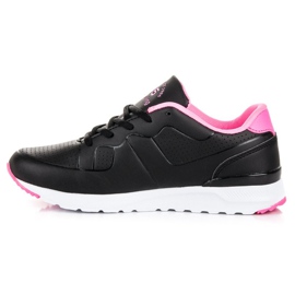 Ax Boxing Deportivas negras de mujer negro rosa 1