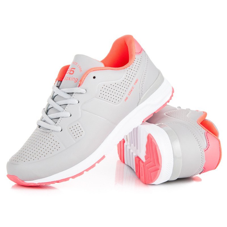 Ax Boxing Deportivas grises para mujer. naranja rosado 2 Ax Boxing Deportivas grises para mujer. naranja rosado 2