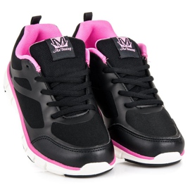 Ax Boxing Calzado deportivo clásico negro rosado 1
