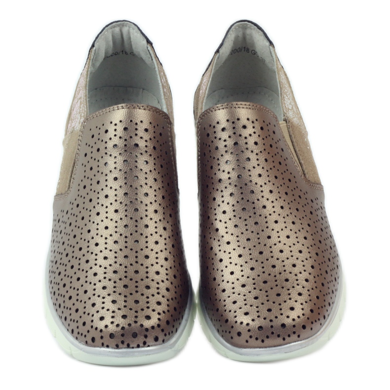 Zapatillas deportivas de cuero Filippo marrón multicolor 4