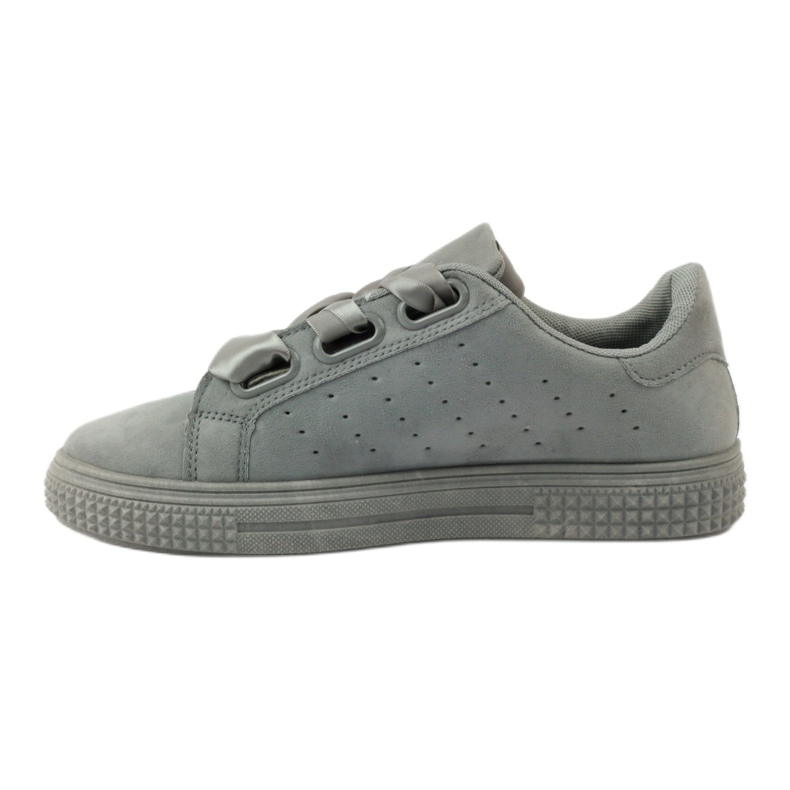 McKey Sports Shoes atados con cinta gris 2