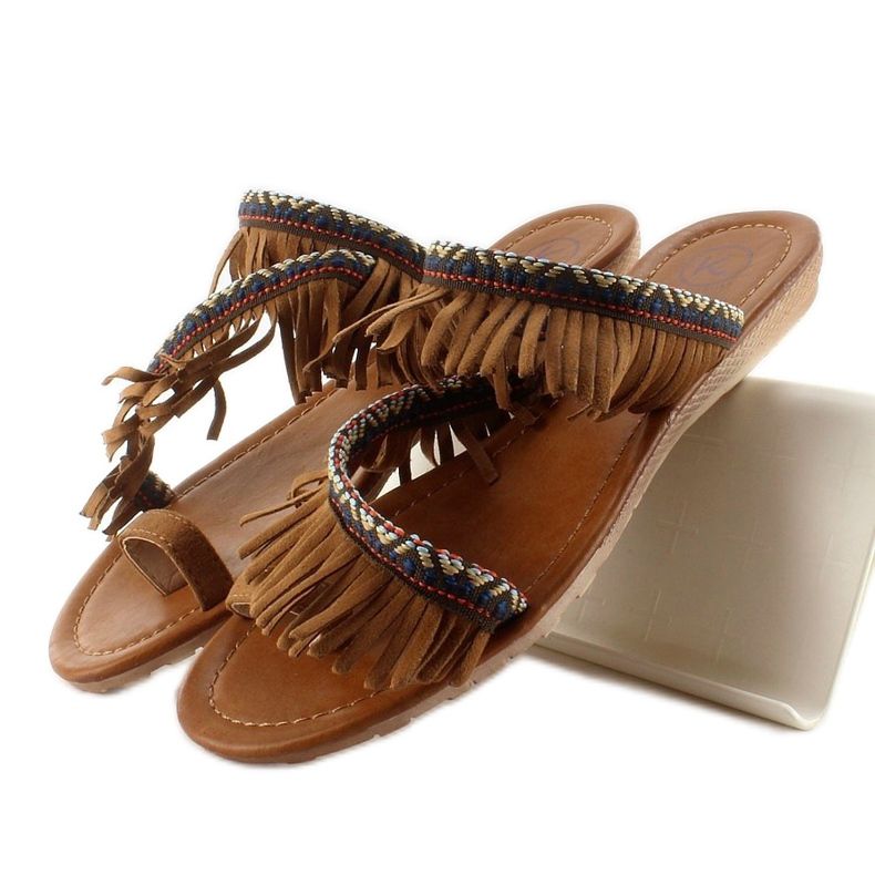 Chanclas estilo indio k1626302 Camel marrón 2 Chanclas estilo indio k1626302 Camel marrón 2