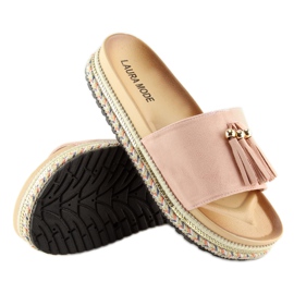 Pantuflas mujer rosa LS-93 rosa rosado 5