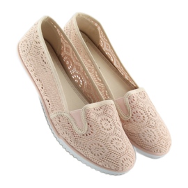 Slipony encaje rosa MN70 Rosa 1
