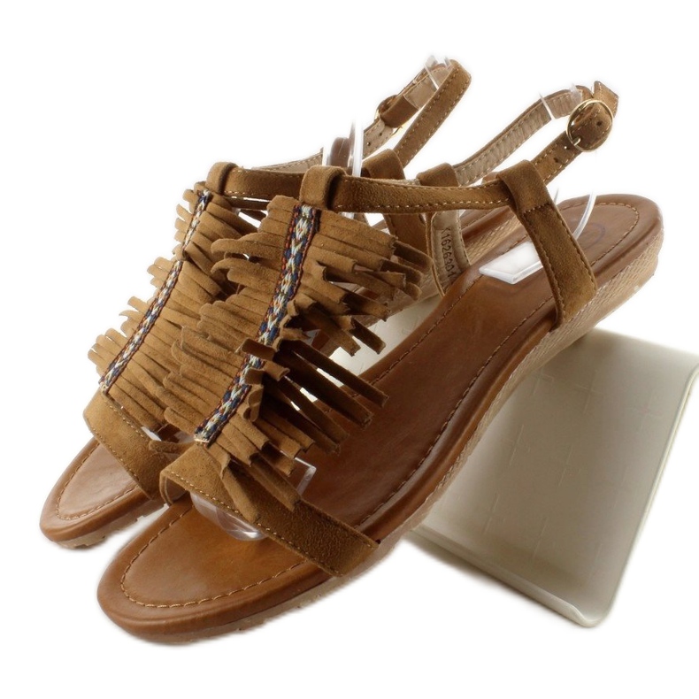 Sandalias estilo indiana k1626301 Camel marrón 1