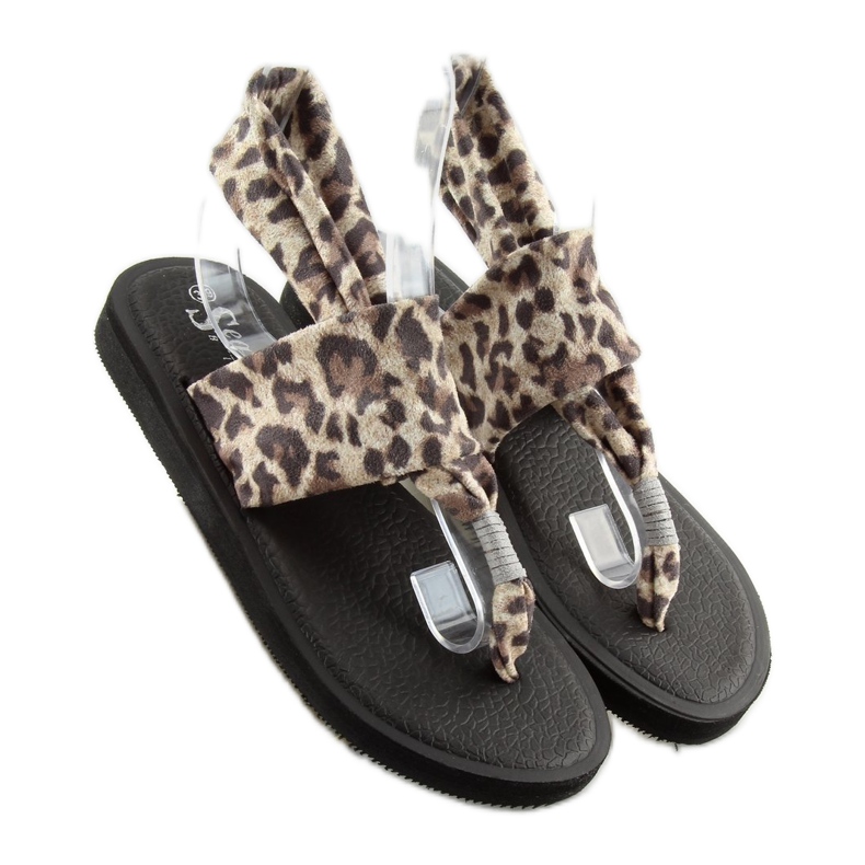 Sandalias algodón leopardo DD82P Leopardo marrón 1 Sandalias algodón leopardo DD82P Leopardo marrón 1