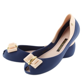 MARINO / D.BEIGE bailarinas melissa azul marino 1
