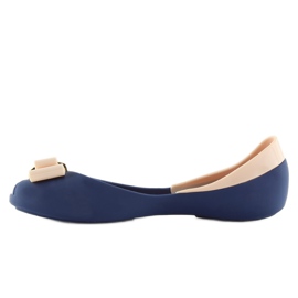 MARINO / D.BEIGE bailarinas melissa azul marino 2