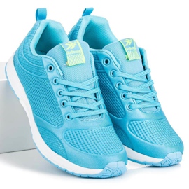 Ax Boxing Zapatos de tela azul 3