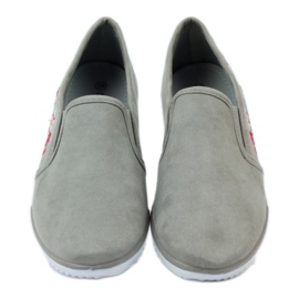 Zapatillas Mckey 180 de ante floral gris 4 Zapatillas Mckey 180 de ante floral gris 4