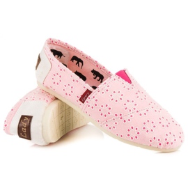 L. Day Alpargatas sin cordones rosado 4