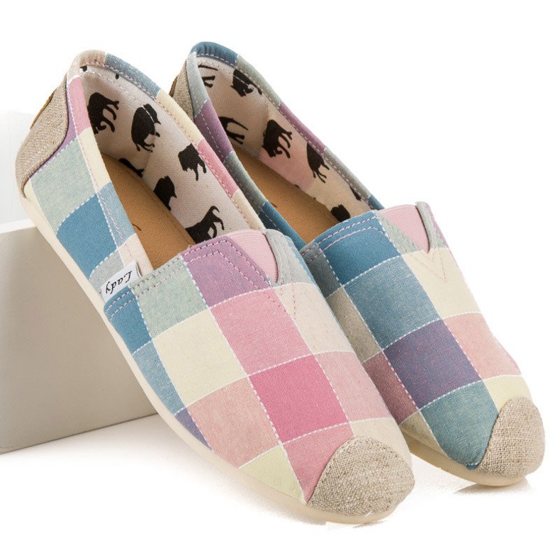 L. Day Alpargatas Cuadros Cómodas multicolor 1