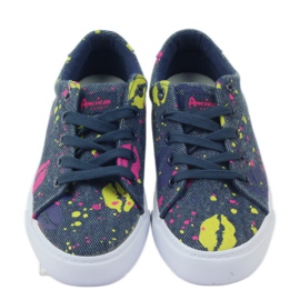 American Club Zapatillas de deporte de mezclilla en boca americana. azul marino 4