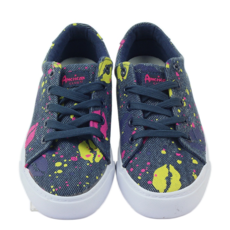 American Club Zapatillas de deporte de mezclilla en boca americana. azul marino 4