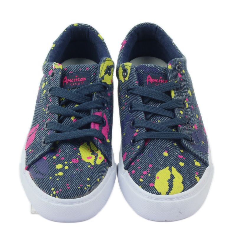 American Club Zapatillas de deporte de mezclilla en boca americana. azul marino 4