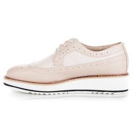 Super Me Zapatos beige con cordones 1