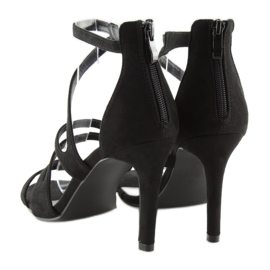 Sandalias negras tacón 118-15 negro 1