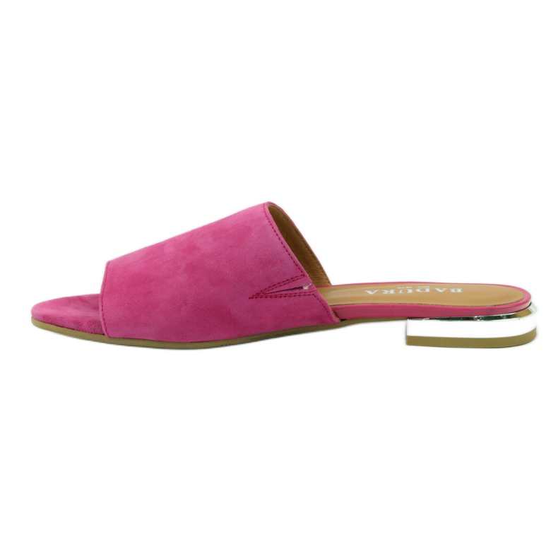 Babuchas elegantes Badura 5155 fucsia rosa 2