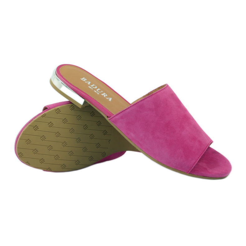Babuchas elegantes Badura 5155 fucsia rosado 3 Babuchas elegantes Badura 5155 fucsia rosado 3