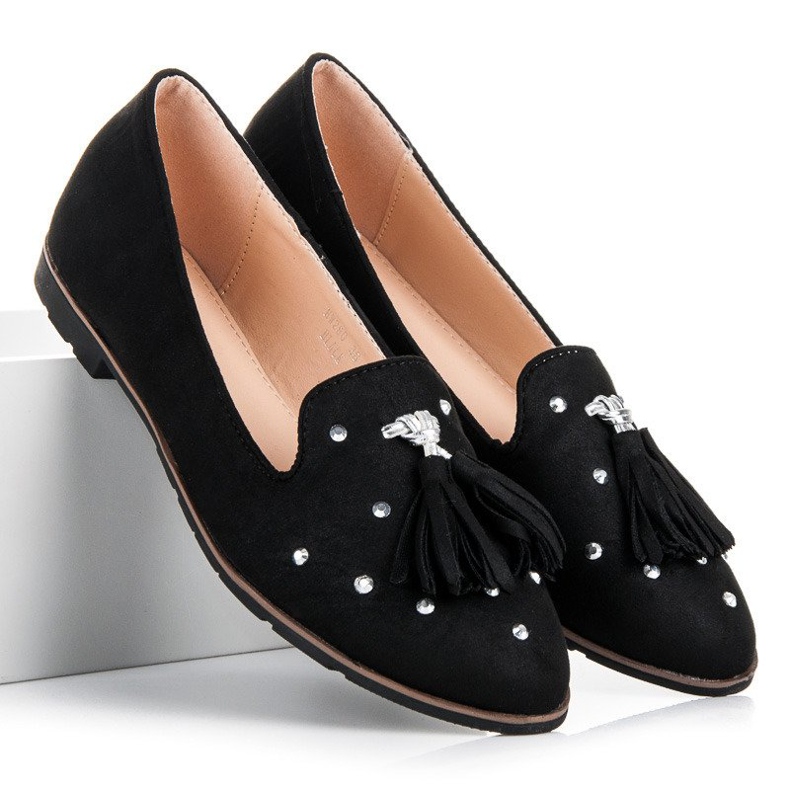 Sergio Todzi Señores de ante con flecos negro 1