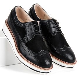 Super Me Zapatos negros con cordones 1