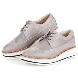 Super Me Zapatos grises con cordones 2