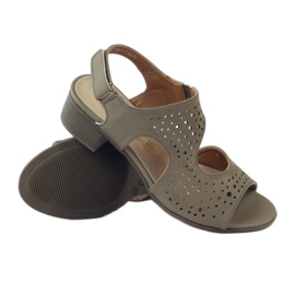 M.Daszyński Sandalias de cuero Daszyński beige 3 M.Daszyński Sandalias de cuero Daszyński beige 3