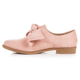 Bestelle Zapatos sin cordones de ante rosado 1