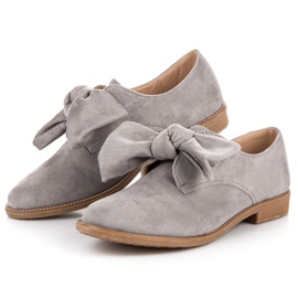 Bestelle Zapatos sin cordones de ante gris 2