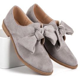 Bestelle Zapatos sin cordones de ante gris 1