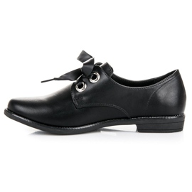Anesia Paris Zapatos atados con cinta negro 1