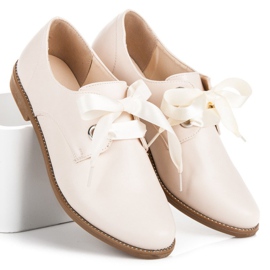 Anesia Paris Zapatos atados con cinta negro marrón 3