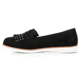 Sixth Sense Mocasines de ante negros 1