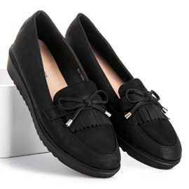 Queen Vivi Mocasines de moda para la primavera. negro 1